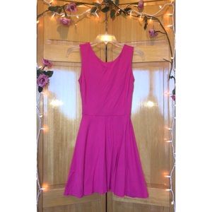 pink strappy back dress